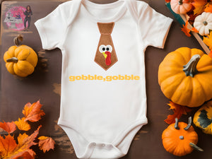 Embroidered Turkey Tie Bodysuit