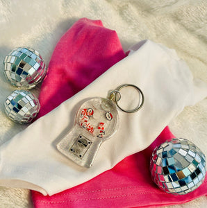 Gum Ball Shaker Keyring