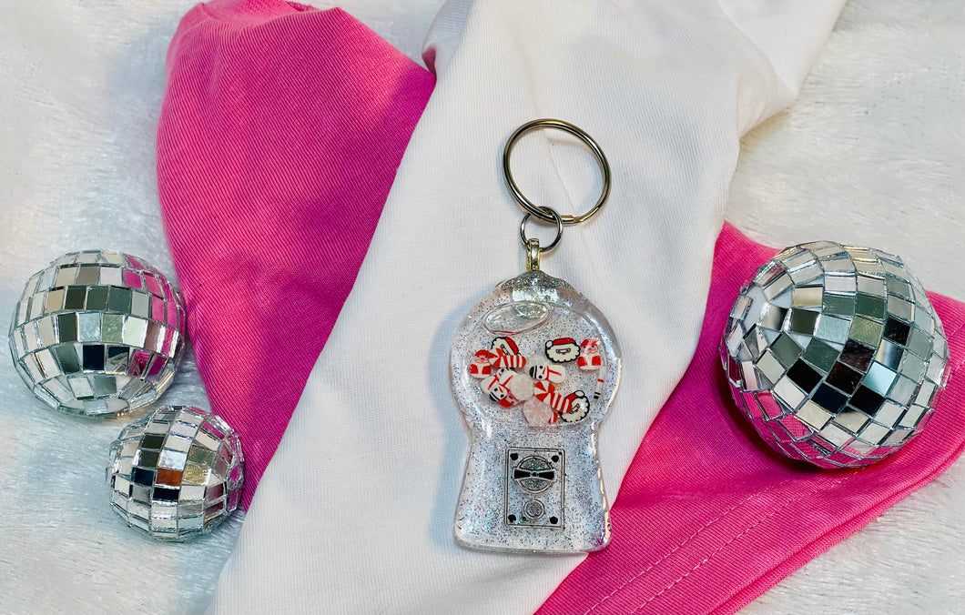 Gum Ball Shaker Keyring