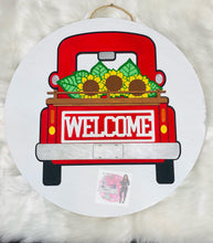 Load image into Gallery viewer, Truck Door Hanger, Interchangeable Door Sign,Seasonal Inserts, Laser Cut Signs