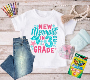 New Mermaid Back to school T-shirt