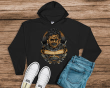 Load image into Gallery viewer, Texas chainsaw massacre leather face inspired sweatshirt, funny horror shirt, horror fan gift