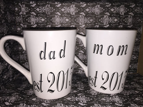 Mom & Dad EST. Mugs