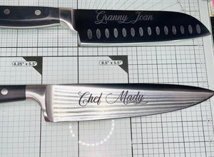 Engraved Chef’s Knife