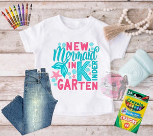 New Mermaid Back to school T-shirt