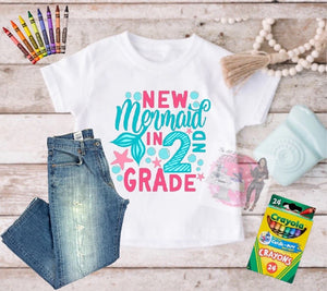 New Mermaid Back to school T-shirt