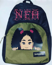 Load image into Gallery viewer, Girls Green Peekaboo Backpack