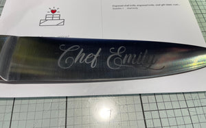 Engraved Chef’s Knife