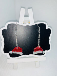 Santa’s Hat  Earrings