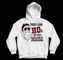 Load image into Gallery viewer, WAP Santa Sweatshirt, WAP. Hooded Sweatshirt,Funny Christmas Sweatshirt, There’s some Ho’s in this house Hooded Sweatshirt