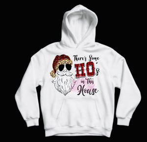 WAP Santa Sweatshirt, WAP. Hooded Sweatshirt,Funny Christmas Sweatshirt, There’s some Ho’s in this house Hooded Sweatshirt