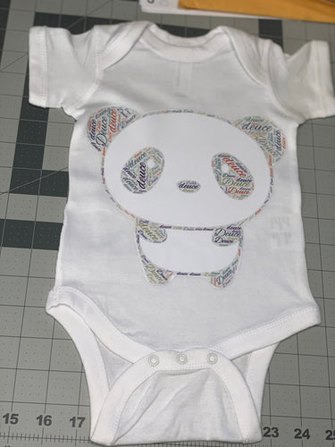 Personalized Panda Bodysuit