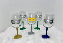 Load image into Gallery viewer, Custom  Designed Vinyl Wine Glasses