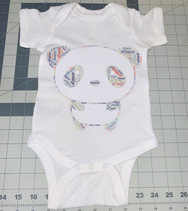 Personalized Panda Bodysuit