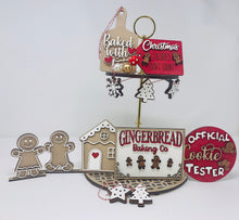 Load image into Gallery viewer, Gingerbread Tiered Tray Set