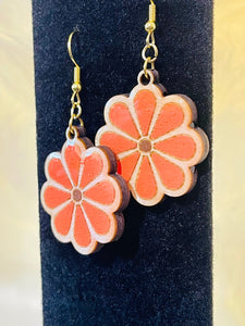 Laser cut Hand painted Earrings