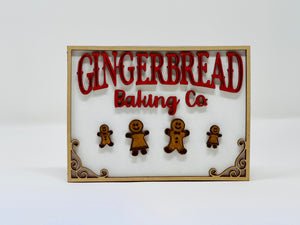 Gingerbread Tiered Tray Set