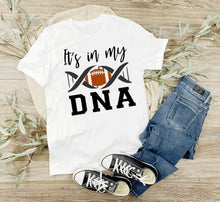 Load image into Gallery viewer, It&#39;s in my DNA Football t-shirt - Football fan shirt - DNA shirt - Gift for Dad - Gift for him - Football shirt