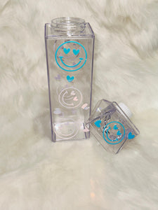 Smiley Face Milk Carton Water Bottle | Smiley Face Water Bottle| Milk Carton Water Bottle | Milk Carton | Decorated Milk Carton Water Bottle