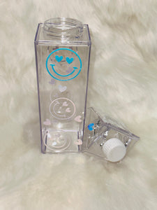 Smiley Face Milk Carton Water Bottle | Smiley Face Water Bottle| Milk Carton Water Bottle | Milk Carton | Decorated Milk Carton Water Bottle