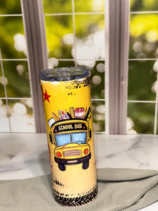 Bus Driver Gifts, Back to School, Beginning of School Year, Personalized Bus Driver Tumbler, School Bus Driver Christmas Gifts