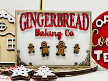 Load image into Gallery viewer, Gingerbread Tiered Tray Set