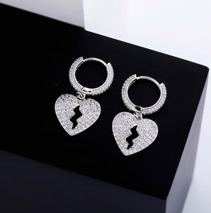 Women’s Gold Plated broken heart Earrings