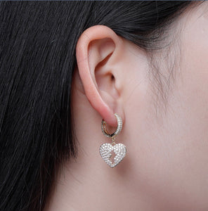 Women’s Gold Plated broken heart Earrings