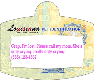 Pet Identification Tag