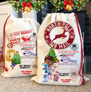 Christmas Santa Sack Personalized Bag Presents Kid Family Children Christmas Present Bag Toys Gifts Jumbo Size Bag Oversized Santa Bag Sack