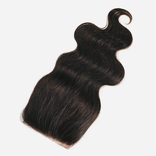 Brazilian 4 x 4 Transparent Lace / Body Wave 18inch Lace Closure