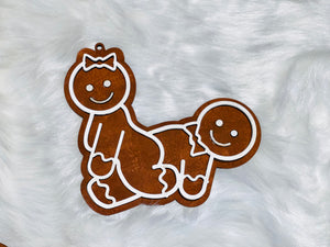 Funny and Naughty Gingerbread Men Christmas Ornaments