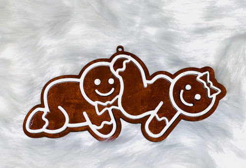 Funny and Naughty Gingerbread Men Christmas Ornaments