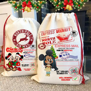 Christmas Santa Sack Personalized Bag Presents Kid Family Children Christmas Present Bag Toys Gifts Jumbo Size Bag Oversized Santa Bag Sack