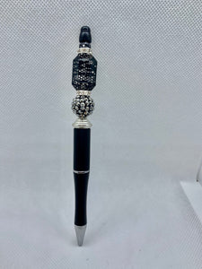 Beaded Black Pen