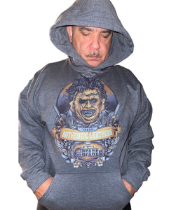 Texas chainsaw massacre leather face inspired sweatshirt, funny horror shirt, horror fan gift