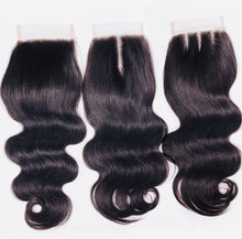 Load image into Gallery viewer, Brazilian 4 x 4 Transparent Lace / Body Wave 18inch Lace Closure